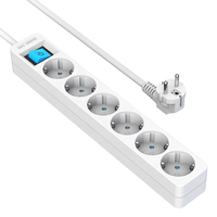 Prise d'extension universelle Multi Eu Allemagne Schuko 6 prises prise électrique et multiprise prise universelle