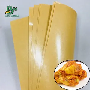 70g 80g 90g 100g Eco-friendly One Side Coated PE Kraft Paper To Wrap Chicken Rice