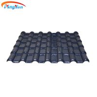 Tôle de toiture en pvc asa panneau de revêtement en pvc pour toit extérieur tuiles coloniales en pvc