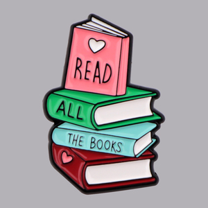 دبابيس وشارات مينا بتصميم اقتباسات كتب، تُثبت على الحقائب والملابس، إكسسوارات مجوهرات للطلاب والمدرسين، هدية - Product Image 1
