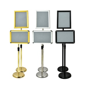 2026 Hot Sale A4 RVS staande posterstandaard met klikframe - Product Image 1