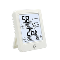 Thermomètre hygromètre numérique d'intérieur avec écran LCD pour la maison, la chambre et la salle