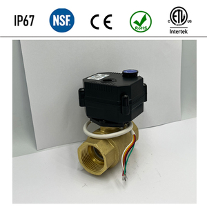 วาล์ว Flomarvel Fh-s Fh-mo Ip67 Dn15 1 2 แบบลูกบอล พร้อมไฟแสดงสถานะควบคุมด้วยมือ วัสดุทองเหลือง Ss304 Upvc 12v 24v 110v 120v 220v แบบปิดปกติ - Product Image 4