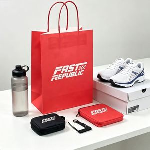 Bolsas de Papel Multicapa Ecológicas, Bolsas de Papel Kraft Reciclado con Asas para Empaque - Product Image 5
