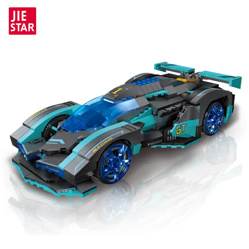 Jiestar 648 Pcs Rc Bluetooth Technic 1:16 Visie Gt Auto Bouwblok Set Jongens Volwassen Collectible Diy Sport Raceauto Model Speelgoed