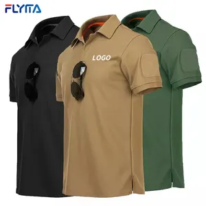 Customized Embroidered Logo Men's Polo Uniform Shirts Blank Plain Business Uniform Coverall Men's Polo Shirts