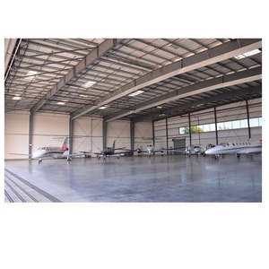 China kostengünstige vorgefertigte leichte stahlkonstruktion metallrahmen flugzeughangar - Product Image 1