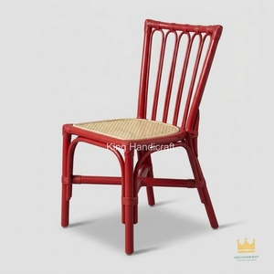 Eco Friendly Kids Wicker Dining <b>Chair</b> Custom Color Handmade Cane Toddler Seating Bohemian Furniture for <b>Nursery</b> Room - Product Image 2