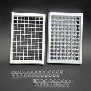 Fournitures de laboratoire EP-D9612 Medical PS High Absorption fond plat détachable 8 bandes ou 12 bandes 96 Well Elisa Plate - Product Image 2