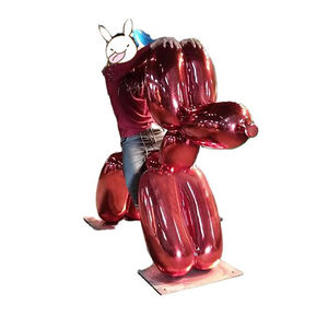 Custom Popular Craft Jeff <span class=keywords><strong>Koons</strong></span> Globo <span class=keywords><strong>Perro</strong></span> Resina Escultura Adornos Decoración Moderna Estatua - Product Image 2
