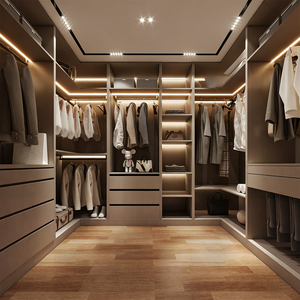 Armoires Modernes Minimalistes de Luxe Léger, Ensemble Complet, Solution de Rangement pour Chambre à Coucher, Prix Usine Foshan Chine, <span class=keywords><strong>Dressing</strong></span> Sur Mesure - Product Image 1