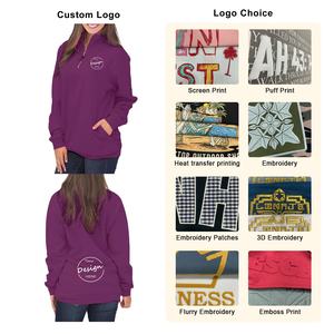 Sudadera de lana personalizada para mujer, Jersey de algodón/poliéster bordado, moda de lujo de alta calidad, Jersey informal con media cremallera, venta al por mayor - Product Image 2