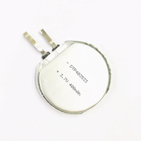Batterie ronde au lithium polymère 3,7 V 400 mAh 450 mAh 460 mAh 1900 mAh pour appareil portable avec connecteur et circuit imprimé personnalisés