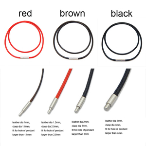 Nouvelle <span class=keywords><strong>Collier</strong></span> Cordon en <span class=keywords><strong>Fil</strong></span> Ciré Tendance Ins, Chaîne en Cuir Ciré, Corde avec Fermoir en Acier Inoxydable - Product Image 5