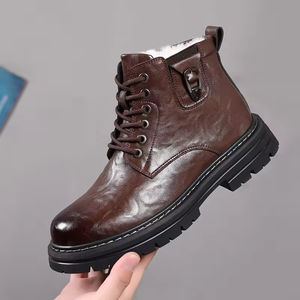 Botas Chelsea Clásicas de Lujo con Parte Superior de Goma Impermeable para Hombre, Formales de Negocios, Transpirables, Antideslizantes, Duraderas para Oficina - Product Image 5