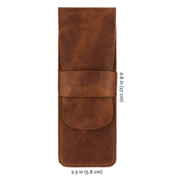 Pochette pour stylos personnalisée Pochette pour stylo à bille de qualité Housse en cuir personnalisée avec couture