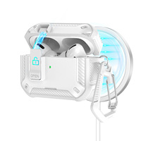 Étui robuste pour écouteurs avec verrou de sécurité pour AirPods 5/4/Pro 3, coque antichoc à aspiration magnétique, directement de l'usine