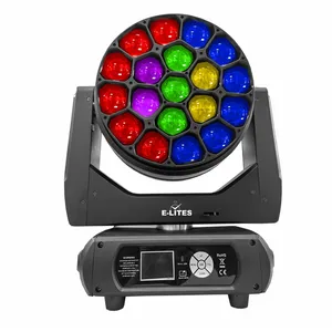 19*40W RGBW 4in1 Zoom mắt ong lớn K15 Led zoom di chuyển đầu