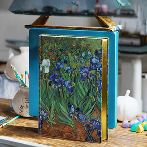 Cuaderno de Dibujo de Tapa Dura de Cuero B5 Premium, con Esquinas Doradas, Diario de Artista, Papel para Acuarela y Marcadores, Cosido con Hilo, Regalo - Product Image 3