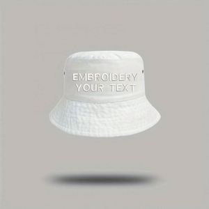 Casquette Bob Brodé Personnalisé en Coton Réglable pour Hommes et Femmes, Protection Solaire Extérieure, Dessiné à la Main, MOQ Unique pour le Cyclisme - Product Image 5