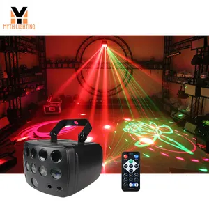 Stroboscope LED 18x96 motifs, effet de faisceau papillon + Laser 3 en 1, KTV, lampe pour fête mariage Disco Dj