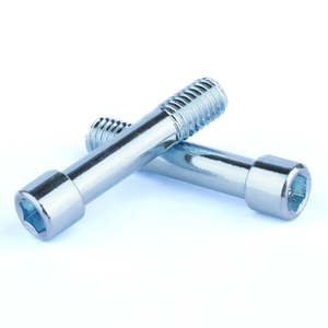 M4 medio hilo hexagonal de cabeza recta Zine en pernos hombro tornillos - Product Image 1