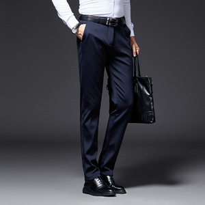 Ventes chaudes 2026 Costumes pour hommes Pantalons Formelle Affaires Dernière tendance Couleur noire Pantalons de cérémonie pour hommes Grande taille pour hommes - Product Image 5