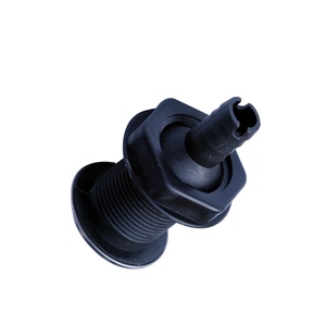 Xiamen sol Marina recto 316 SS Trim cubierta <span class=keywords><strong>de</strong></span> polietileno negro <span class=keywords><strong>de</strong></span> a través <span class=keywords><strong>de</strong></span>-casco/Scupper drenaje con caucho aleta para manguera te conozco enemigo, enemigo, no te conozco te odio, te odio. 3/4" - Product Image 3