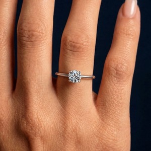 Anillo de Compromiso y Boda Dylam de Lujo para Mujer, con Piedra de Moissanita de 1.0ct D VVS1, Joyería Fina de Plata - Product Image 4