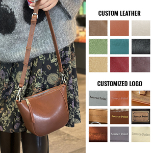 Thường Chính Hãng Da Tất Cả Các Trận Đấu Vai Túi Messenger Womens Crossbody Nhỏ Túi Messenger Với Dây Kéo - Product Image 2