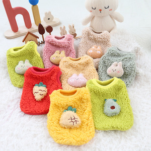 All'ingrosso a buon mercato Pet inverno stampa canotta cane morbido cartone animato vestiti per orsacchiotto molto piccolo cuccioli <span class=keywords><strong>di</strong></span> cani appena nati - Product Image 4