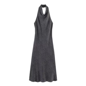 SHENZHU 2026 Nuovo Abito Estivo <span class=keywords><strong>Sexy</strong></span> da <span class=keywords><strong>Donna</strong></span> Europeo e Americano con Scollo all'Americana, Orlo a Trapezio e Stampa a Pois, Modello 5289049 - Product Image 1