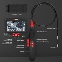 Caméra d'inspection semi-rigide 3m pour conduit de climatisation, écran IPS 5 pouces, 8 LED, 8,5 mm, 720P/1080P, compatible Android, garantie 1 an