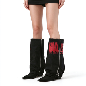New style western <b>boots</b> for European and American ladies, ankle <b>boots</b>, trendy for <b>girls</b>, street wear style - Product Image 1