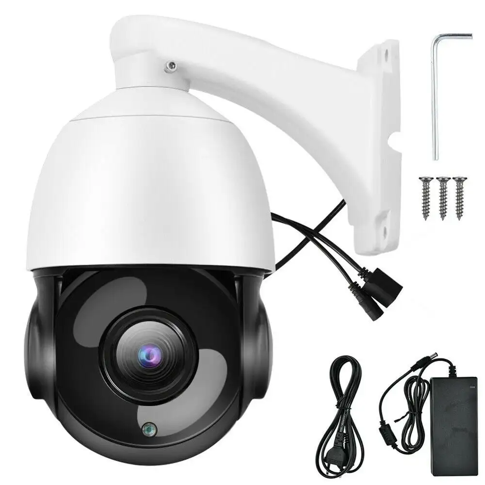 Caméra de surveillance dôme PTZ ip wifi hd 5MP, étanche IP66, avec suivi automatique des mouvements et Zoom optique 36X