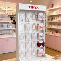 Tinya Custom Stores Aanrechtblad Acryl Mobiele Accessoires Kabel Kantoorartikelen Winkel Adapter Oplader Display Stand Haken Retail