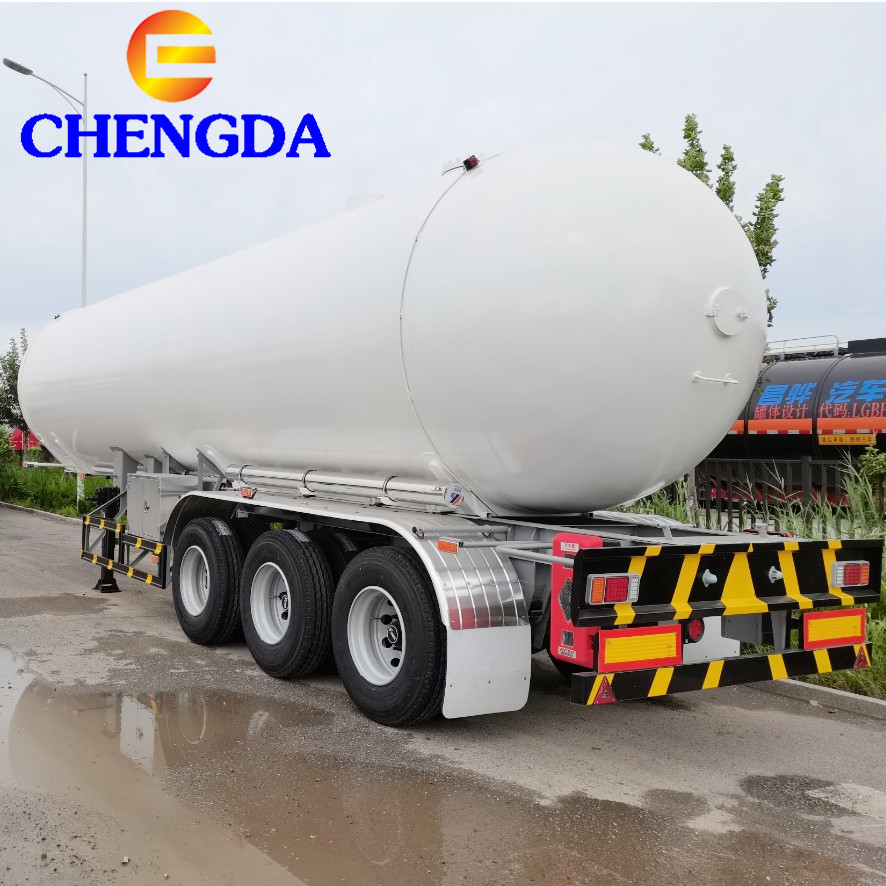 Новый и Подержанный Китай дешевая цена 3 оси 60 м3 30 тонн LPG газовый бак грузовик полуприцеп