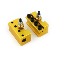 Porte-outils à changement rapide PDM en aluminium anodisé pour mini-tour, usiné CNC, ensemble de porte-outils à changement rapide pour mini-tour