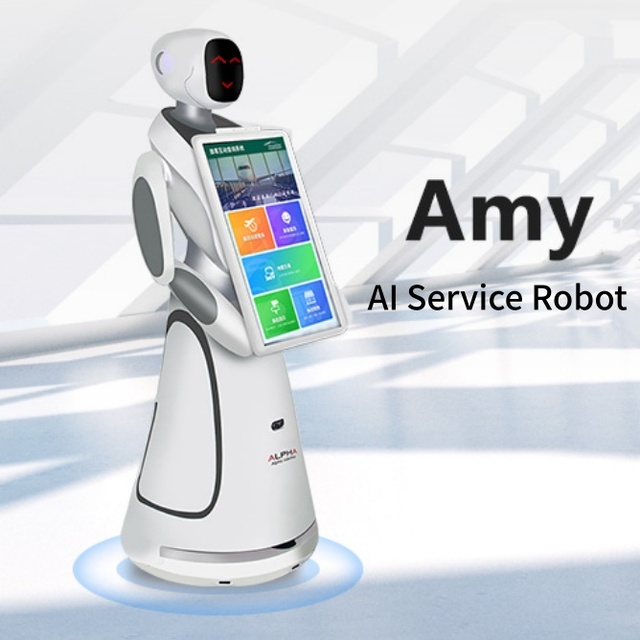 High-Precision AI Interaction Humanoid Robot with Smart Welcome Service System for Commercial Reception Shopping Malls