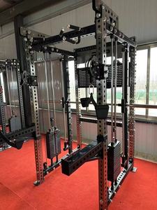 Peralatan Gym Komersial Multifungsi SK - Pull-Up <span class=keywords><strong>Bar</strong></span>, Pulley Crossover, Kabel, Mesin Smith, Station Latihan Kaki, Beban 200kg - Product Image 4