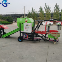 LEABON Presse à ensilage entièrement automatique Mini presse à balles rondes