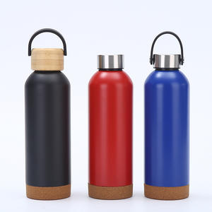 Bouteille d'eau thermique en bois isolée sous vide 500ml 304 à double paroi en acier inoxydable avec fond en bois - Product Image 2