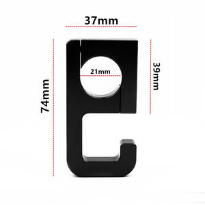 Accessoires pour moto, vente en gros de capuchons de guidon en alliage d'aluminium avec crochet pour casque, capuchon de clé de moto - Product Image 2