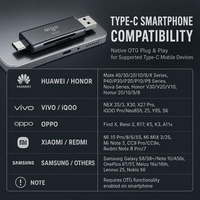 Transfert de données rapide 5 Gbps, lecteur de carte SD USB 3.0 Type-C en aluminium, adaptateur de clé USB OTG pour ordinateur, MacBook Pro, ordinateur portable