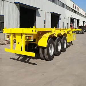 Widely Used Superior Quality Container Transportation Skeleton Chasis 2/3/4 Axle Semi Truck Trailer