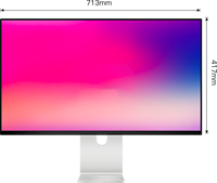 KUYCON G32X 32 Inch 6K 60Hz Monitor Ultra Slim Permukaan Cermin Layar IPS PPI Tinggi USB-C HDR Tampilan Profesional