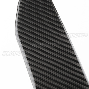 RMAUTO 2 pièces, autocollants de garniture pour phares en fibre de carbone véritable, kit carrosserie pour BMW E90 F30 F10, accessoires de voiture - Product Image 6