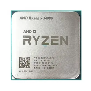 R5 3400G 3.7 GHz Quad-Core Eight-Thread 65W CPU Processor YD3400C5M4MFH Socket AM4 Used