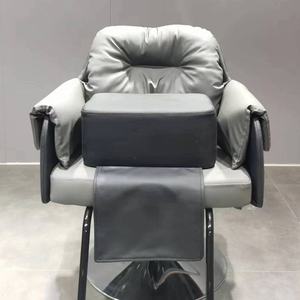 Sedia da barbiere ispessita taglio di capelli per bambini altezza regolabile in acciaio inossidabile struttura in spugna ad alta densità per soggiorno - Product Image 4