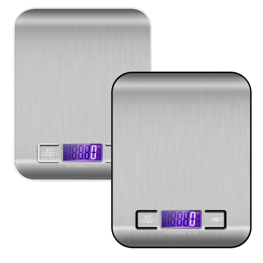 5kg/10kg נירוסטה דיגיטלי אלקטרוני בקנה מידה ביתי מטבח מדידת משקל נפח מזון בקנה מידה מכשיר